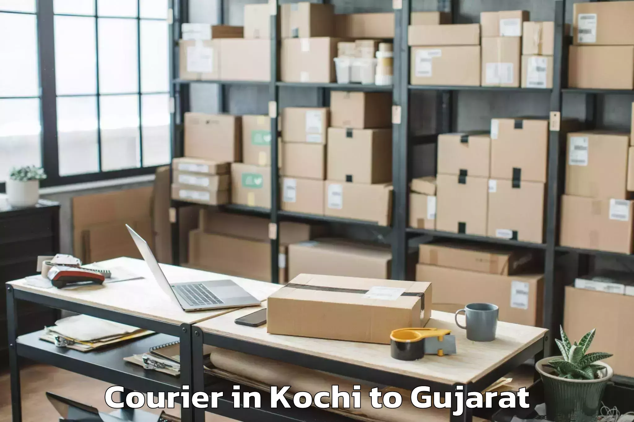 Comprehensive Kochi to Dhuvaran Courier